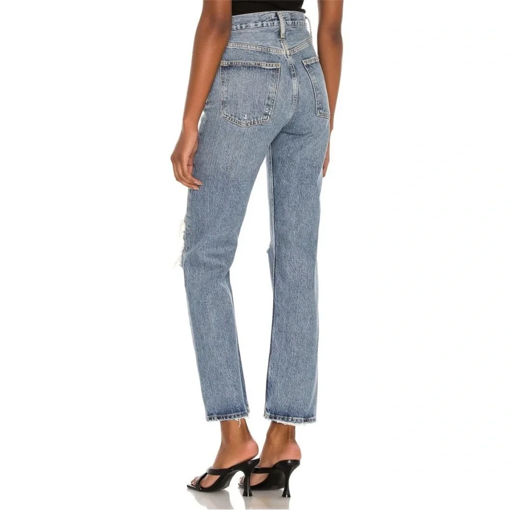 AGOLDE 90's Pinch Waist High Rise Straight in Backdrop Size 31